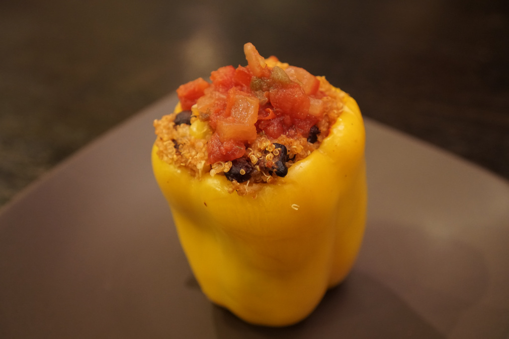 Quinoa Stuffed Peppers for Two
