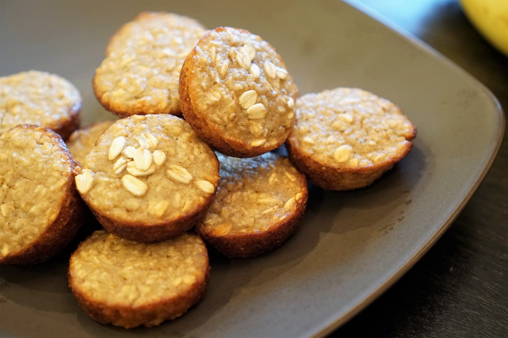Banana Oatmeal Muffins with No Egg or Flour