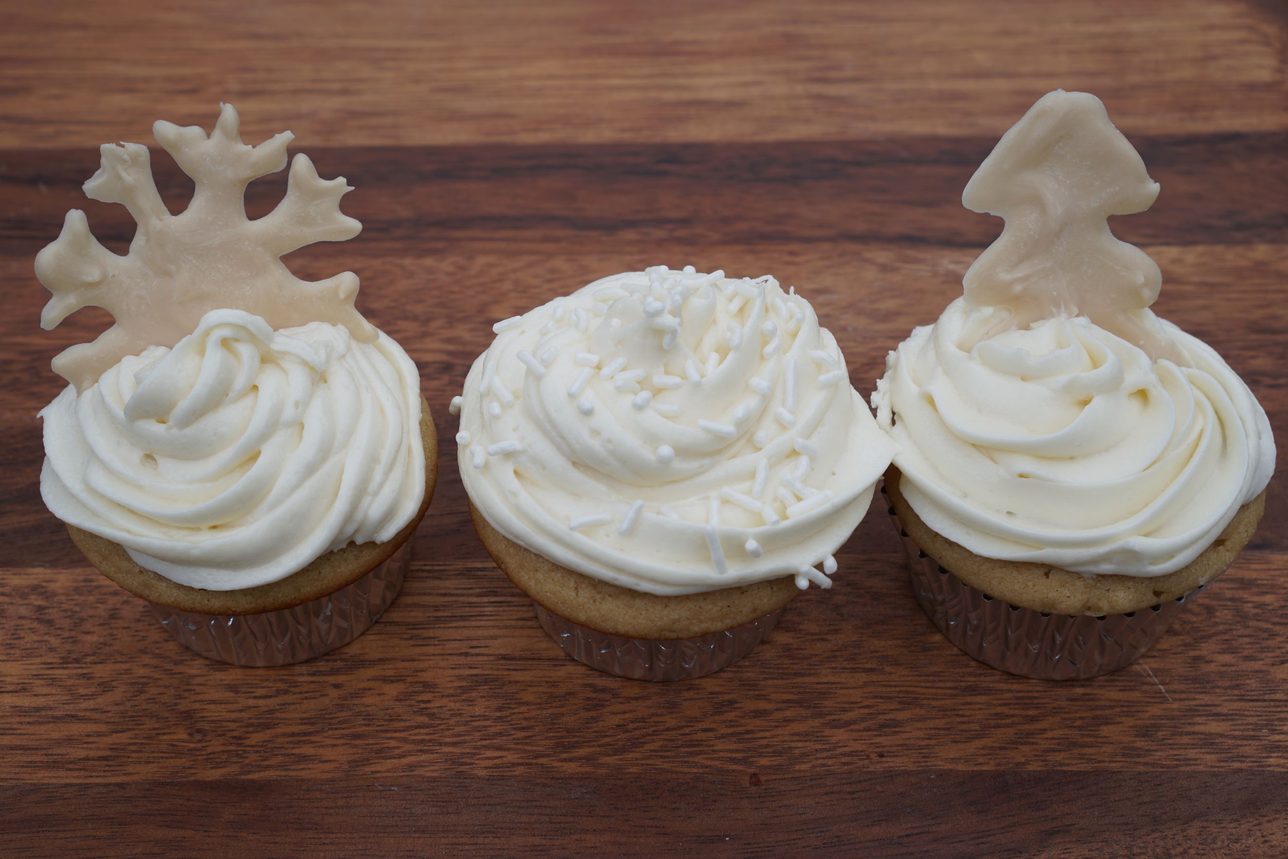 Maple Cupcakes with Marshmallow Frosting (Egg-free!)