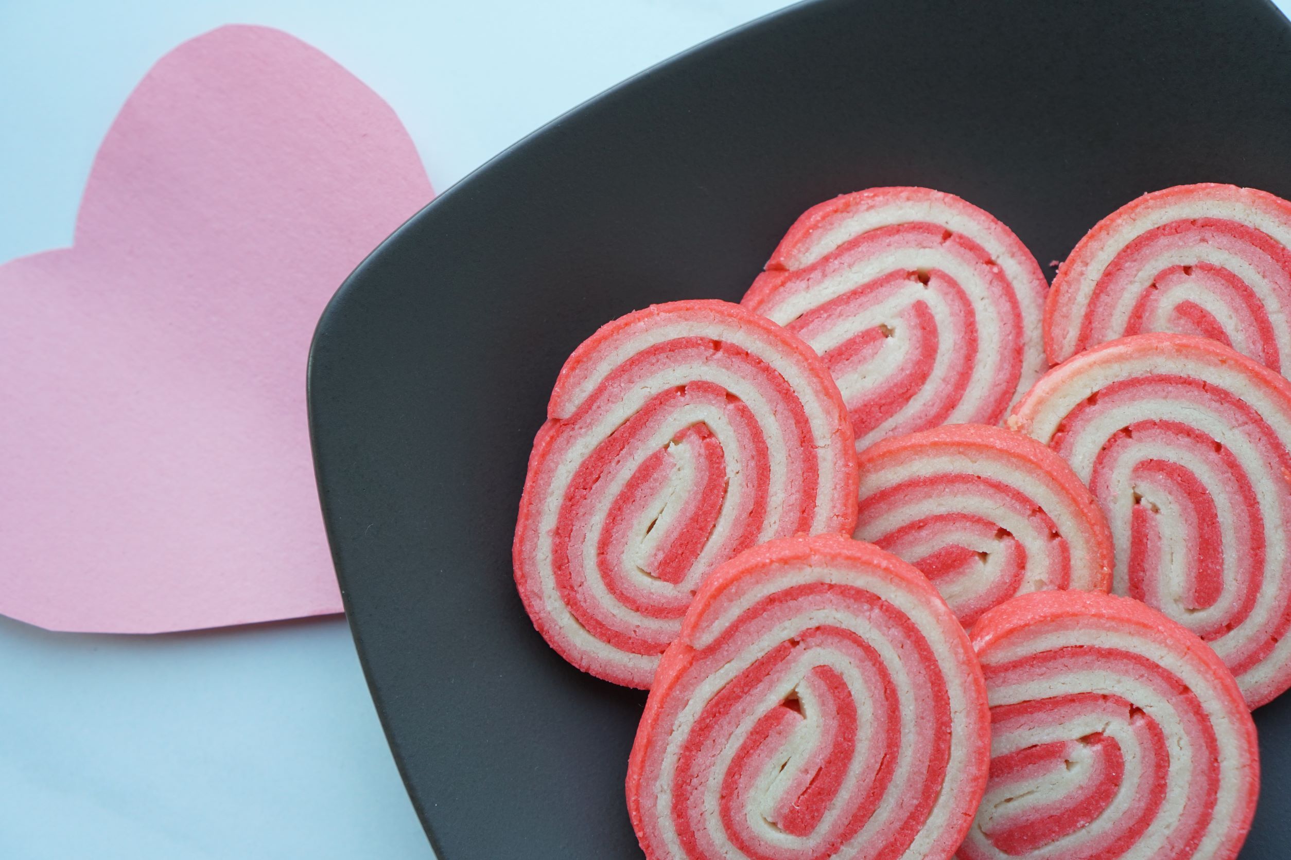 Valentine's Pinwheel Cookie (Eggless!)